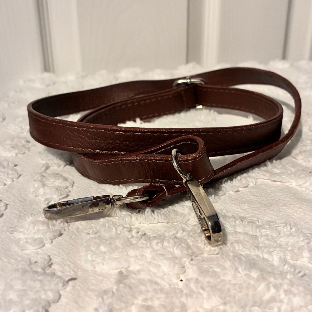 Brown Faux Leather Crossbody Handbag Strap